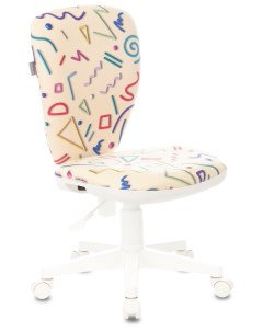 Кресло детское KD W10 обивка ткань цвет песочный Бюрократ
