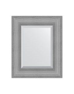 Зеркало в раме 47x57см BY 3933 серебряная кольчуга Evoform