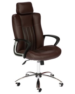 Кресло компьютерное офисное на колесиках OXFORD коричневый Tetchair