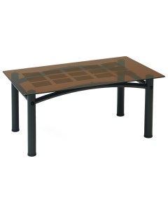 Журнальный столик Робер 3М 603 90х55х43 см чёрный тонированное Мебелик