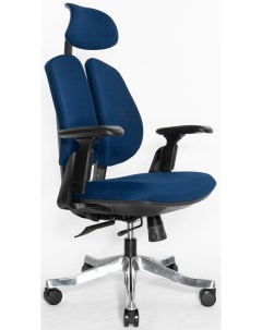 Офисный стул Orto Bionic А 92 2 Fabric синее каркас черный Falto