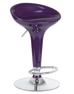 Барный стул Bomba D LM 1004 violet_m хром фиолетовый Империя стульев