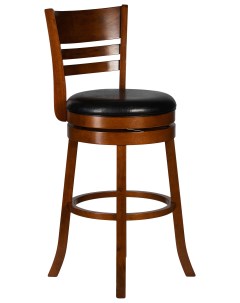 Полубарный стул WILLIAM COUNTER LMU 4393 black коричневый черный Империя стульев