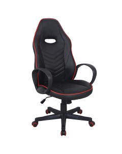 Кресло компьютерное Flame GM 004 экокожа черное красное 532499 Brabix