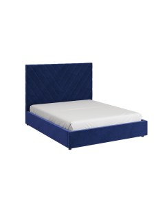 Кровать Ирма 160х200 см c ПМ Глубокий синий Вар 3 Bravo мебель