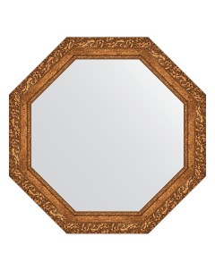 Зеркало в раме 75x75см BY 3774 виньетка бронзовая Evoform