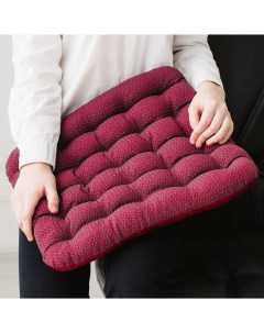 Подушка Подушка сидушка на стул с лузгой гречихи ST167малиновый Smart textile