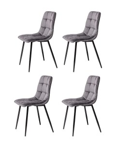Комплект стульев 4 шт UDC 7094 черный графит La room