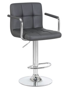 Барный стул KRUGER ARM D LM 5011 серый хром серый Империя стульев