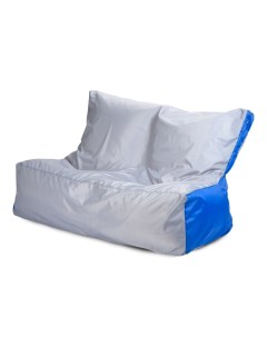 Кресло мешок Диван оксфорд Серый и синий Пуффбери