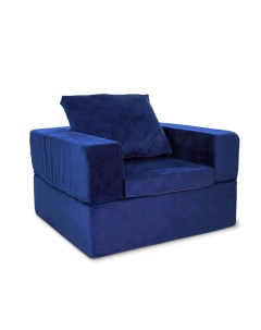 Кресло кровать ПОРТЕР с банкеткой велюр Синий Freeform