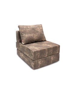Кресло кровать ОКТА рогожка с орнаментом Эврен серокоричневый Freeform