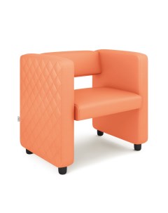 Кресло ЙОККИ экокожа оранжевый Monofix