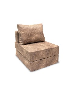Кресло кровать ОКТА рогожка с орнаментом Эврен коричневый Freeform