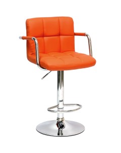 Барный стул N 69 Kruger Arm оранжевая экокожа Barneo
