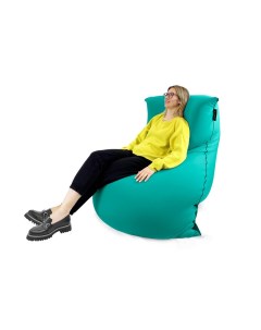 Кресло пластилин для дома SNUGG Cyan Wave бирюзовый Ambient lounge