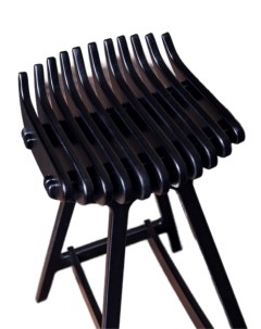 Барный стул из дерева Черный Антрацит мини Playwoods