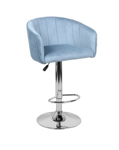 Барный стул МАРК WX 2325 grey light blue хром серо голубой Империя стульев