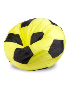 Кресло мешок Мяч XL 95x95 оксфорд Желтый и черный Пуффбери