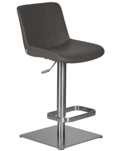 Барный стул ALDO LMO A94D grey PU YP4 хром серый Империя стульев