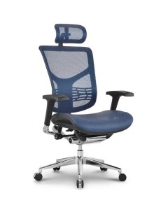 Эргономичное офисное кресло Star HSTM01 сетка синяя каркас черный Expert