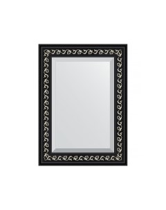 Зеркало в раме 55x75см BY 1125 черный ардеко Evoform