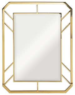 Зеркало прямоугольное в металлической раме золото Размер 71 91 2 см Garda decor