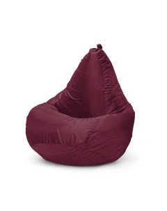 Кресло мешок пуфик груша размер XXXL бордовый оксфорд Onpuff