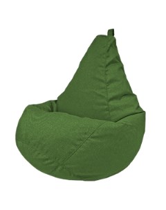 Кресло мешок пуфик груша размер XXL зеленый рогожка Onpuff