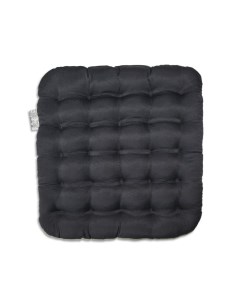 Подушка на стул на сидушку УЮТ 40х40 см черный 1 шт Smart textile
