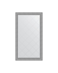 Зеркало с гравировкой в раме 97x172см BY 4550 серебряная кольчуга Evoform