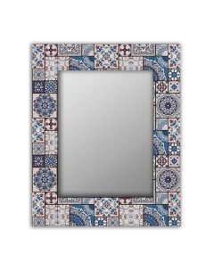 Настенное зеркало Голубая плитка 04 0121 50х65 Дом корлеоне