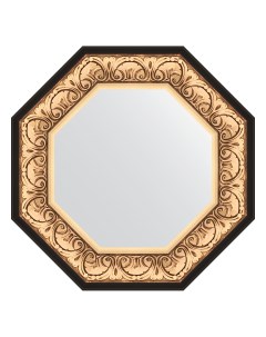 Зеркало в раме 60x60см BY 3844 барокко золото Evoform