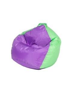 Кресло мешок КРОХА пенополистирол водоотталкивающая ткань Фиолетовый Салатовый Wowpuff