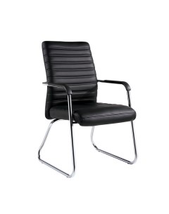 Конференц кресло BN_TQ_Echair 806 VPU кожзам черный хром Easy chair