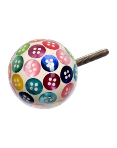66111 Ручка для мебели Радужные пуговицы цвет разноцветный 300 6 Blumen haus
