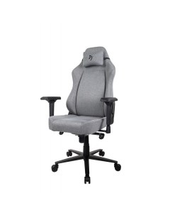 Компьютерное кресло для геймеров Primo Woven Fabric Grey Black logo Arozzi