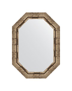 Зеркало в раме 53x73см BY 7125 серебряный бамбук Evoform