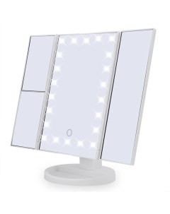Косметическое зеркало Superstar Magnifying Mirror с 24 LED белое Baziator