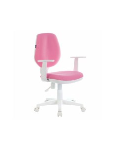 Кресло Fancy MG 201W с подлокотниками пластик белый розовое 532409 Brabix