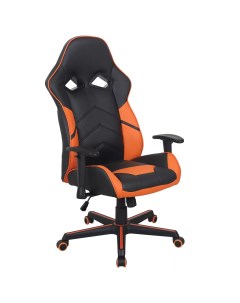 Кресло компьютерное Storm GM 006 экокожа черное оранжевое 532502 Brabix