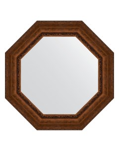 Зеркало в раме 83x83см BY 3861 состаренная бронза с орнаментом Evoform