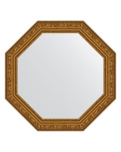 Зеркало в раме 50x50см BY 3688 виньетка состаренное золото Evoform