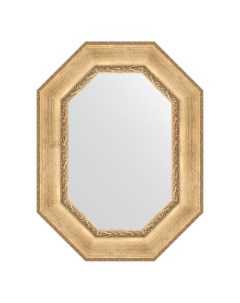 Зеркало в раме 62x82см BY 7261 состаренное серебро с орнаментом Evoform