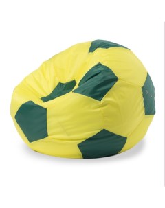 Кресло мешок Мяч L 75x75 оксфорд Желтый и зеленый Пуффбери