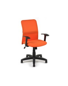 Офисное кресло Leo B black Ткань сетка оранжевая Экспресс офис