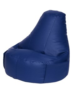 Кресло Комфорт Синее ЭкоКожа Классический Dreambag