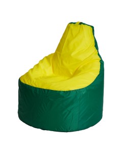 Кресло мешок Комфорт оксфорд Зеленый и желтый Пуффбери
