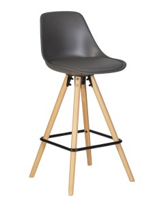 Полубарный стул RONNI LMZL PP759A 1 dark grey черный темно серый Империя стульев