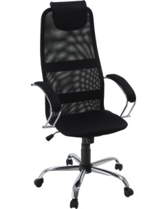 Кресло для руководителя Бун хром Ткань TW 9 Сетка S 11 Экспресс офис